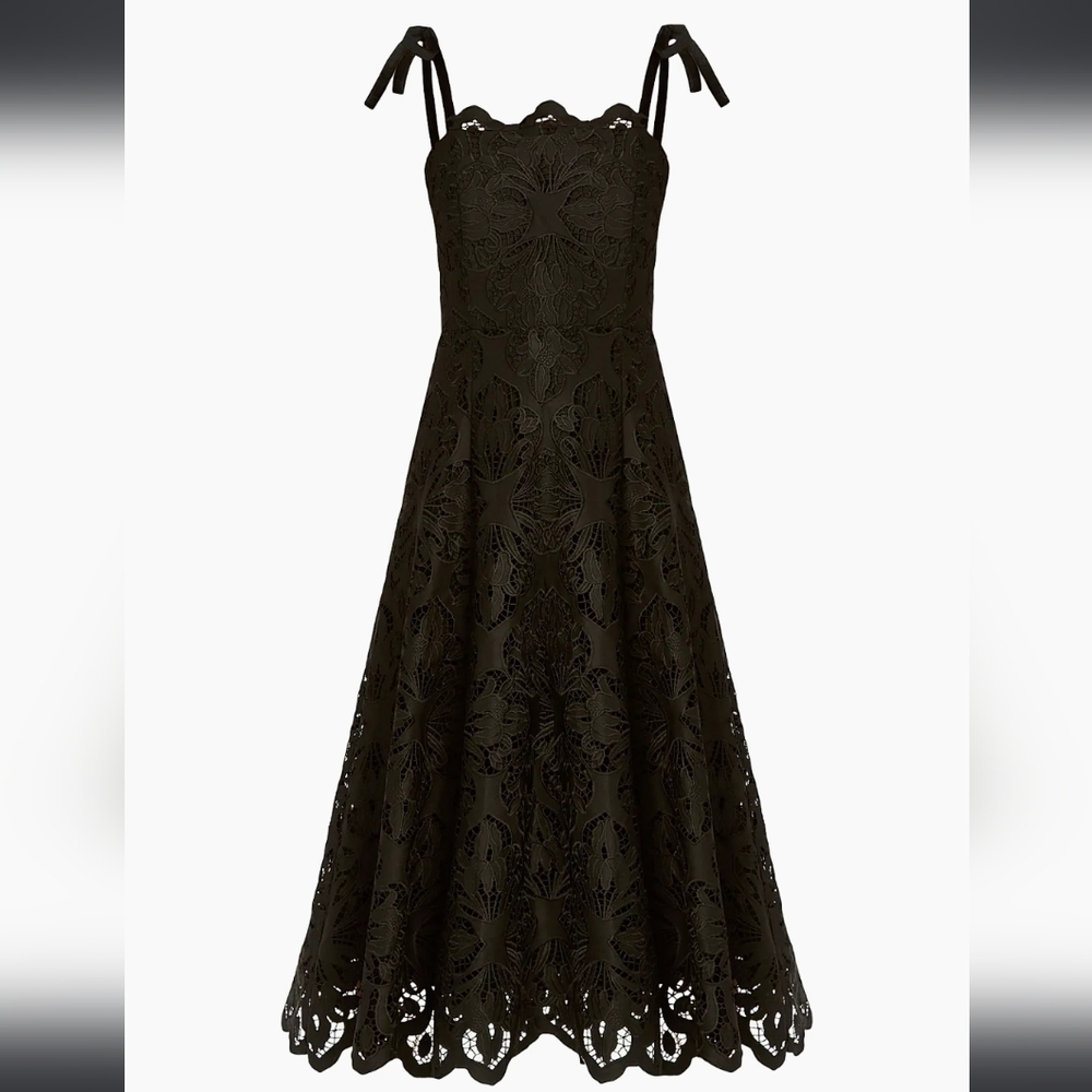 Mestiza Cataleya Black Midi Dress